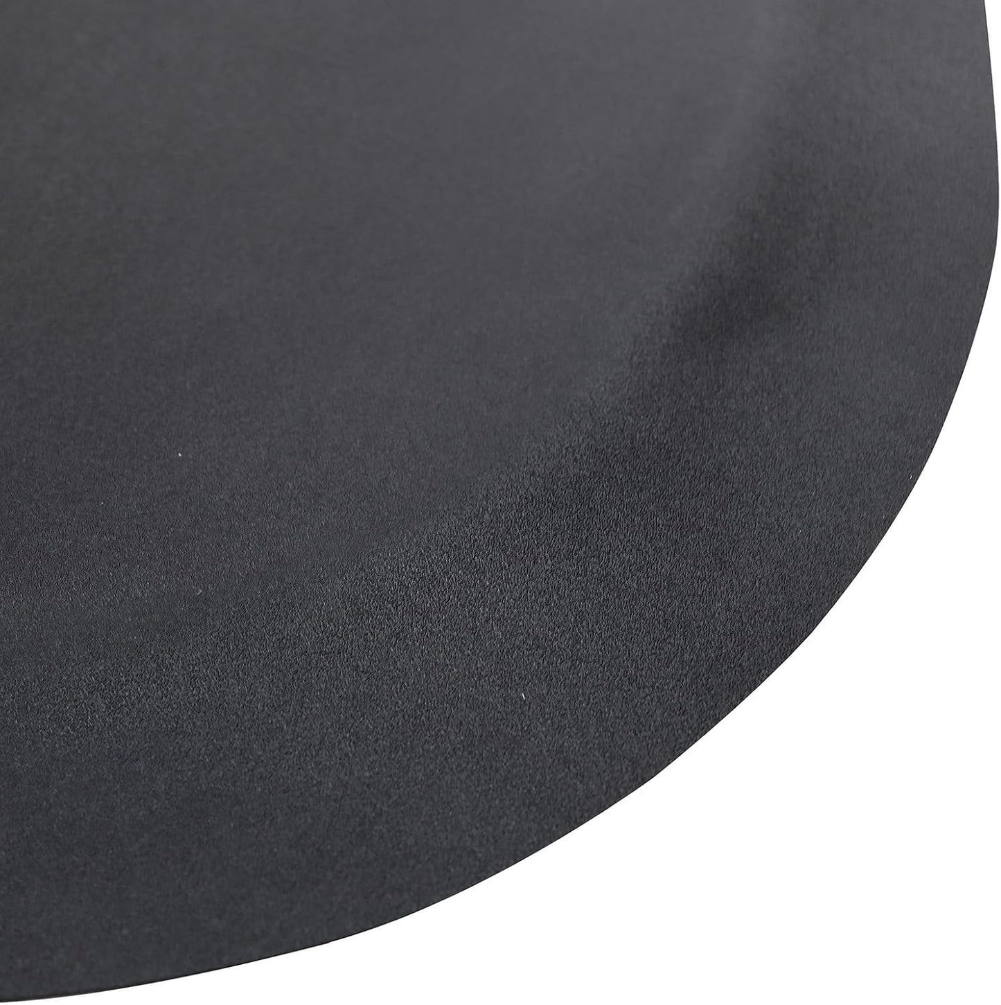 3 Ft. X 5 Ft. Barber Chair Mat Salon & Barber Shop Chair Anti-Fatigue Mats Comfort Salon Chair Mat,Semi Circle - 1/2 In. Thick,Black