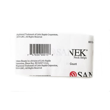 Sanek Neck Strips One Pack of 60 Strips