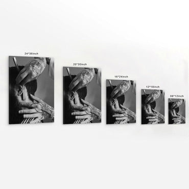 Barber Shop Barber Is Fixing His Hair Posters Decorative Painting Modern Picture Canvas Wall Art Bedroom Office Living Room Bedroom Bathroom Wall Decors 08X12Inch(20X30Cm) Frame-Style