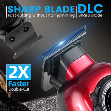 Professional Hair Trimmer Man Electric Hair Clipper Barber Shop Carving Machine DLC Blade 7000RPM Rotating Motor
