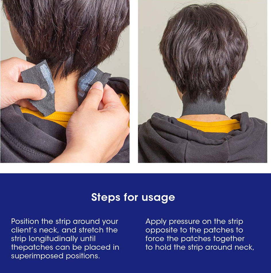 Fade District Pro Barber Neck Strips – 5 Roll Pack (500 Black Stretch Strips)