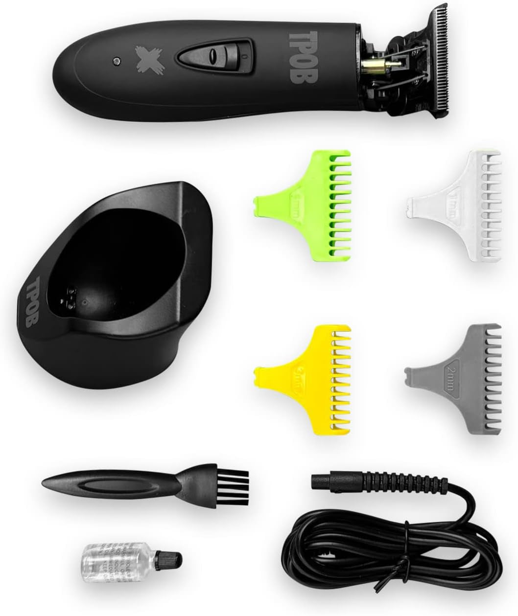 Ghost X Beard Trimmer Hair Clippers for Men, Professional Hair T-Blade Trimmer Cordless Rechargeable Edgers Clippers Electric Beard Shaver (Ghost X Blackout)