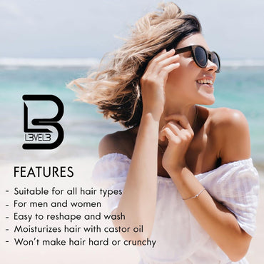 Level 3 Sea Salt Texturizing Spray - Creates Beachy Waves and Texture - Casual Hair Finish (8.45 Fl Oz)