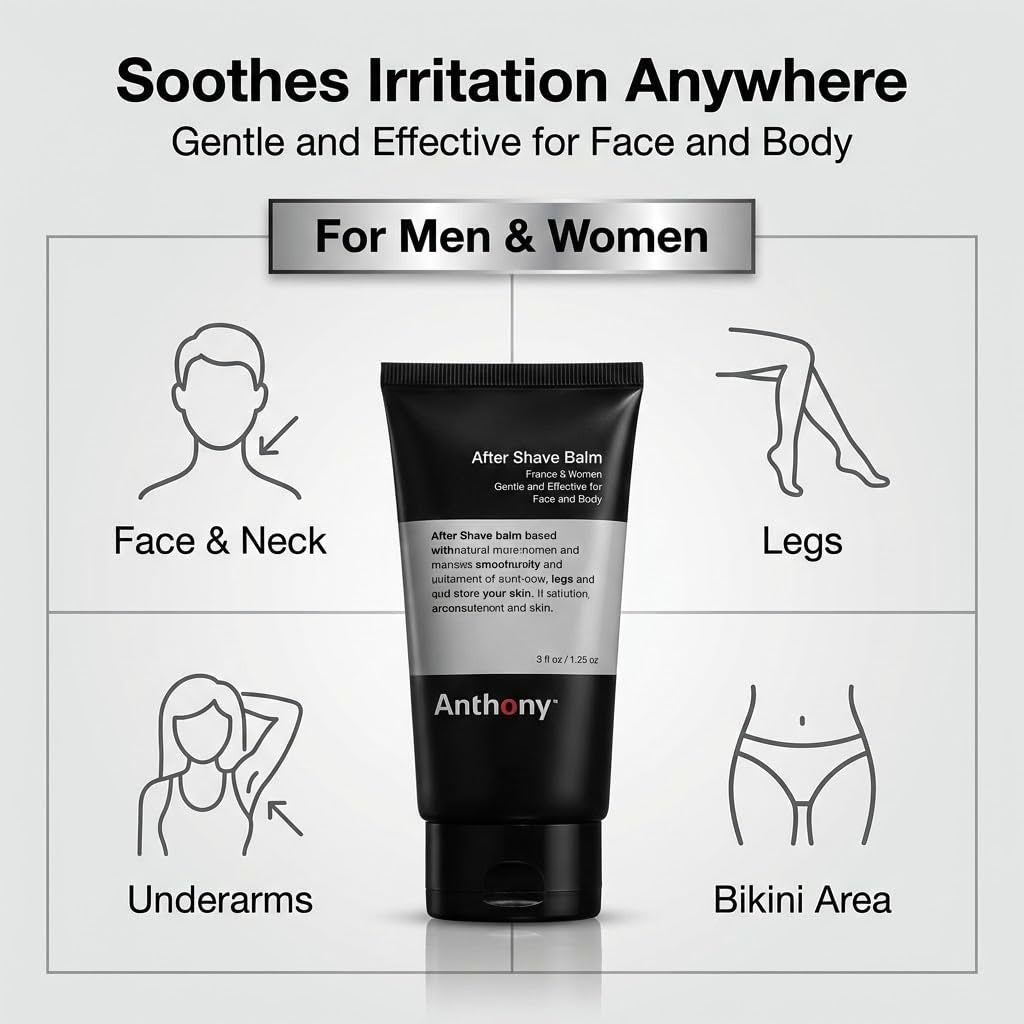 after Shave Balm for Men, Cooling & Hydrating Lotion with Vitamins A, C & E, Aloe Vera & Botanical Extracts, 3 Fl Oz, Aftershave Soothes, Moisturizes & Nourishes Skin, Reduces Razor Burn