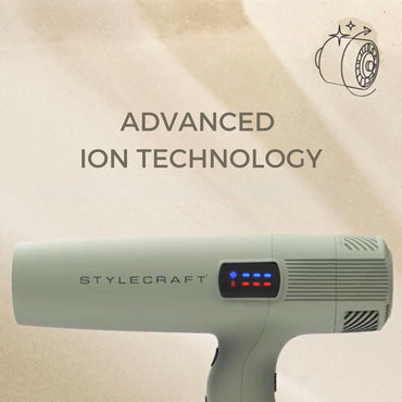 Professional Hair Dryer – Instinct-X with Brushless Motor & Digital Display, Sage Lightweight Blow Dryer, Jetliner X Silver Bullet with Digital Motor – Includes Nozzles & Diffuser