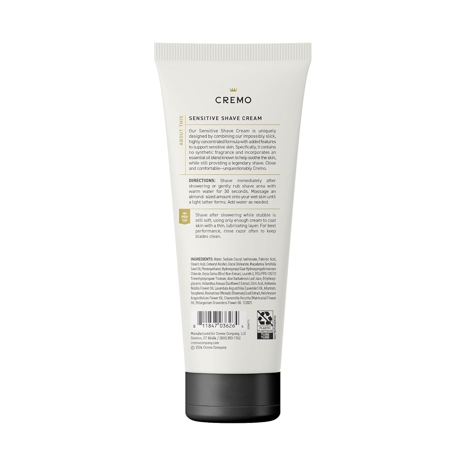 Sensitive Shave Cream, Astonishingly Superior Ultra-Slick Shaving Cream for Men, Fights Nicks, Cuts and Razor Burn, 6 Fl Oz