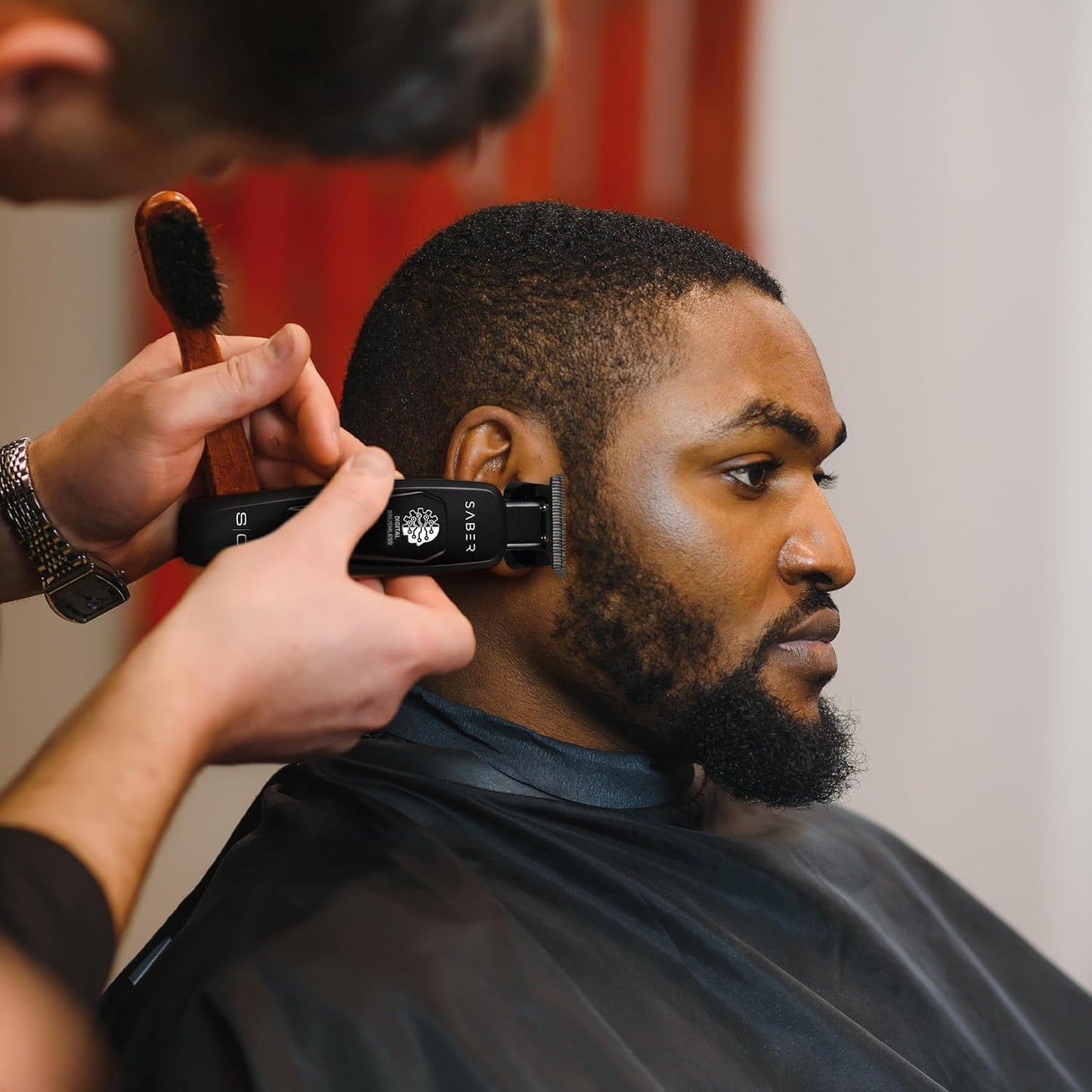 Saber and Precision Saber Professional Full Metal Body Digital Brushless Motor Cordless Hair Trimmers