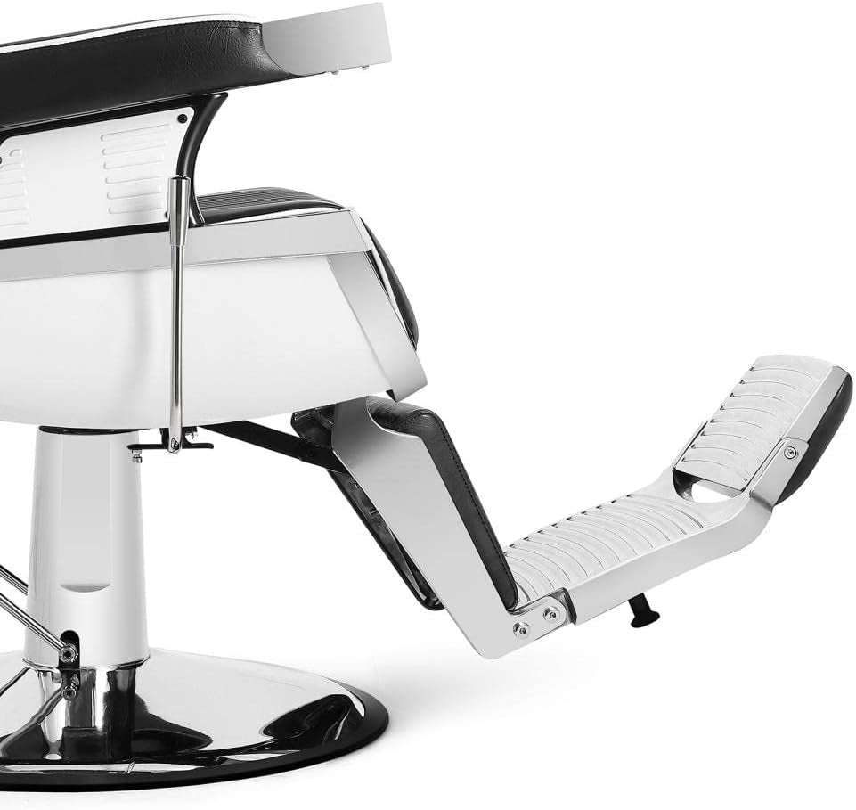 Barber Chair Barbershop Chairs Hydraulic Recline Barber Chairs Salon Chair for Hair Stylist Tattoo Chair Barber Salon Equipment(Black1)