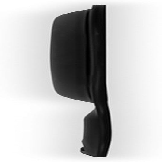 Salon Professional Extra Large Hand Mirror with Handle, 10" W X 19" L, Multi-Purpose Oval Handheld Mirror with New Distortion-Free Reflection (1, Black, Large (Pack of 1))