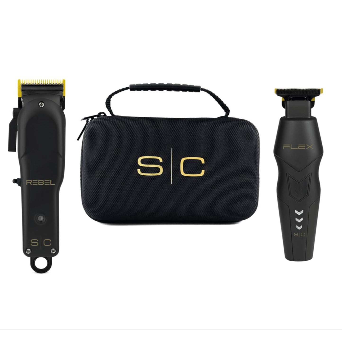 Flex Trimmer and Rebel Clipper Super Set with Tight Guards, Accessories and Travel Case