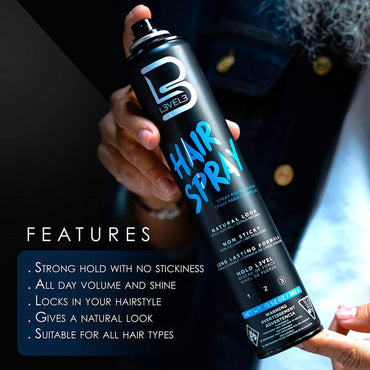 Level 3 Hair Spray - Long Lasting and Strong Hold - Great for Men and Women - Level Three - Suitable for All Hair Types (Hair Spray, 12.95 Fl Oz (Pack of 1)