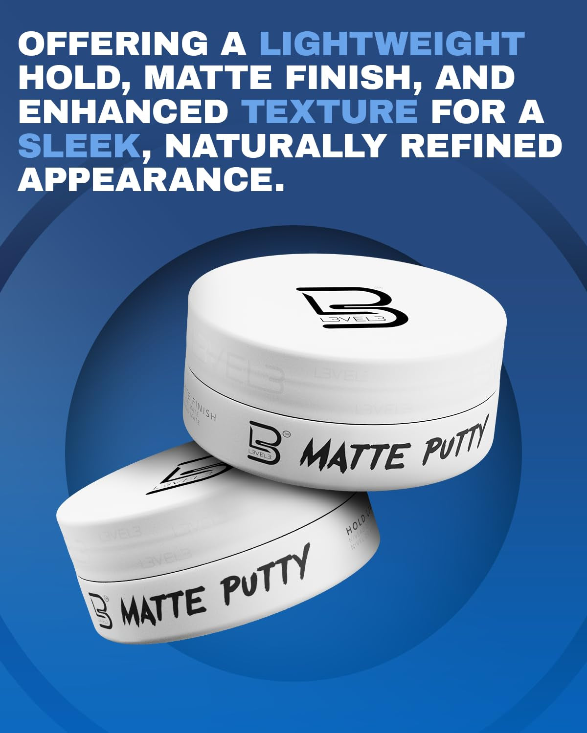 Level 3 Matte Putty - Grooming Hair Product for Women and Men - Hair Texturizing Putty with Matte Finish