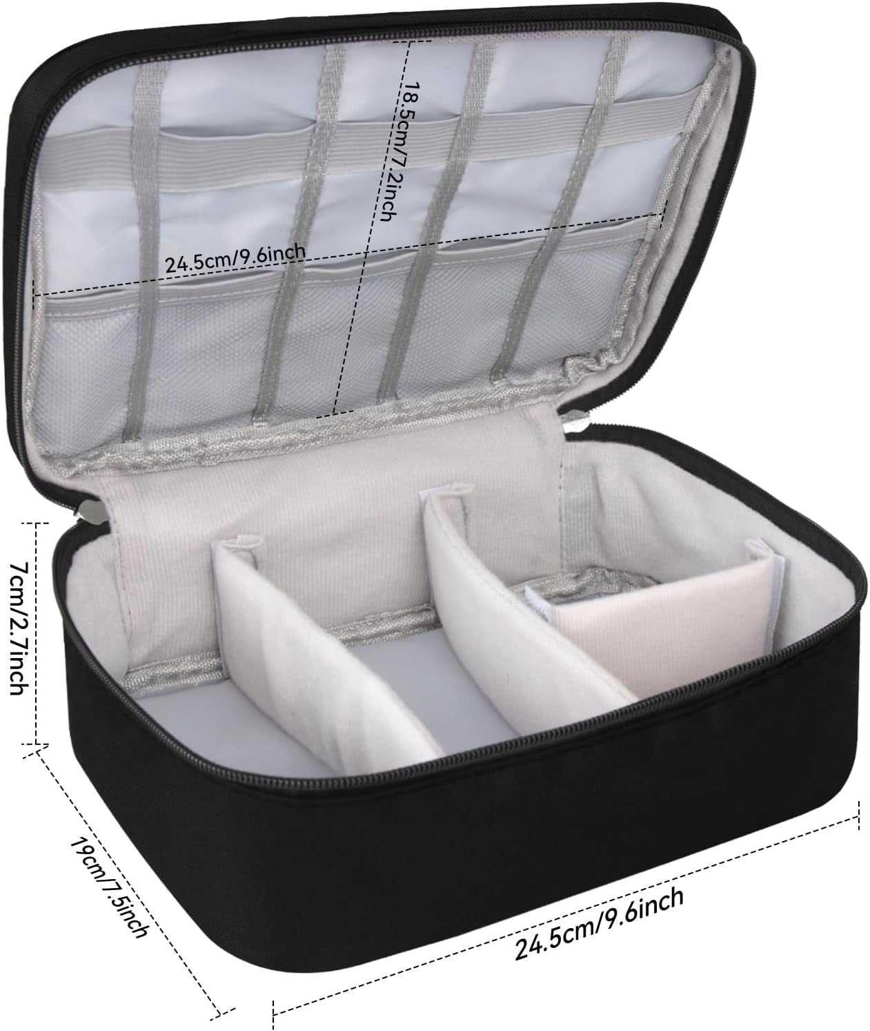 Barber Tools Bag Barber Case Hair Tools Travel Bag Clipper Guard Holder for Clippers and Supplies Hair Cutting Scissors Storage Bag Portable Clipper Storage Holder Organizer for Hair Cutting (Black)