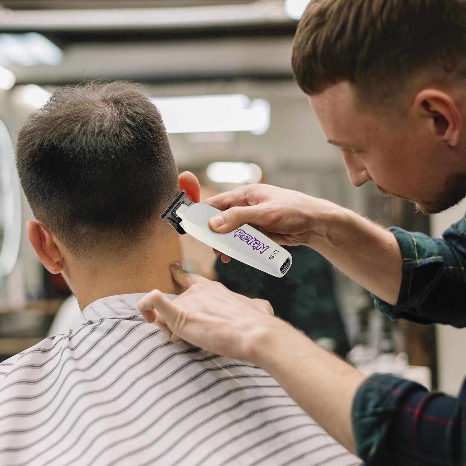 Reign Professional Hair Clipper, Hair Trimmer with Brushless Motor, USB-C Rechargeable, Designed by Barbers for Precision Beard and Hair Grooming