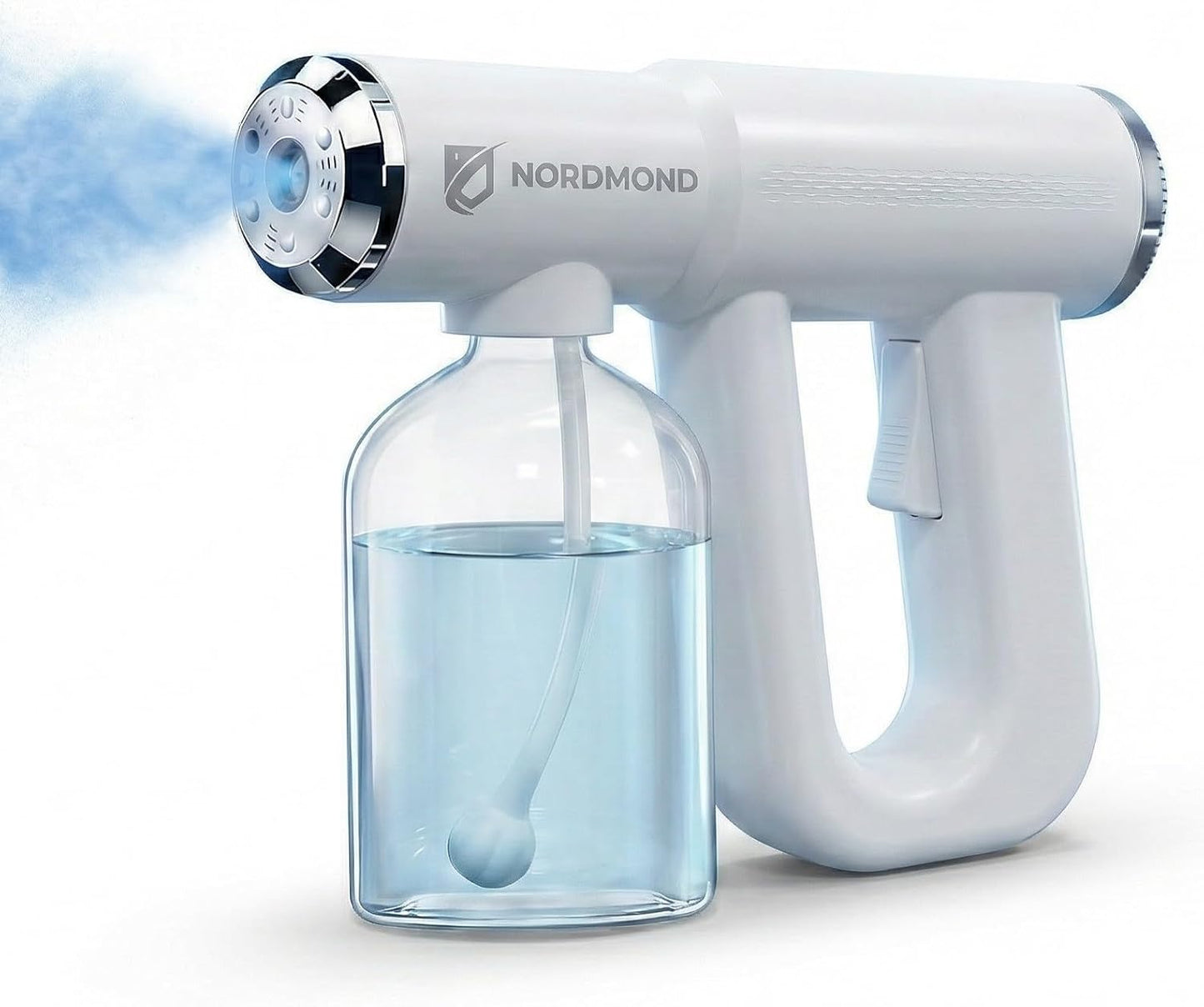 The Original Disinfectant Fogger Machine - Professional Sanitizer Sprayer - ULV Atomizer & Nano Steam Gun – Rechargeable Barber Spray Gun with Blue Light V2