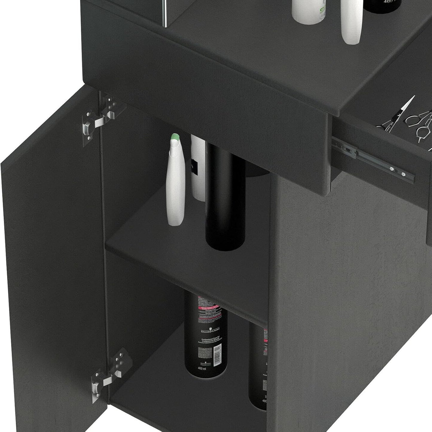 Wall Mount Salon Station Barber Stations Styling Station with Mirror Barber Beauty Spa Salon Equipment