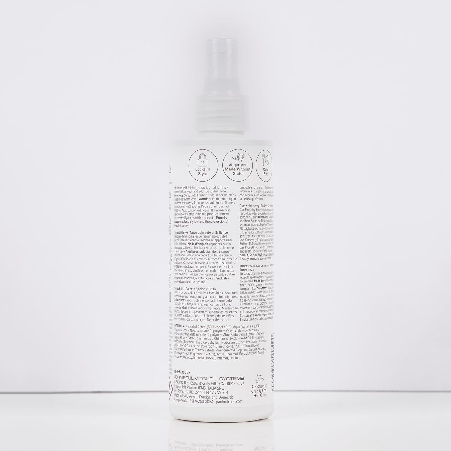 Paul Mitchell Freeze and Shine Super Hairspray, Maximum Hold, Shiny Finish Hairspray, for Coarse Hair