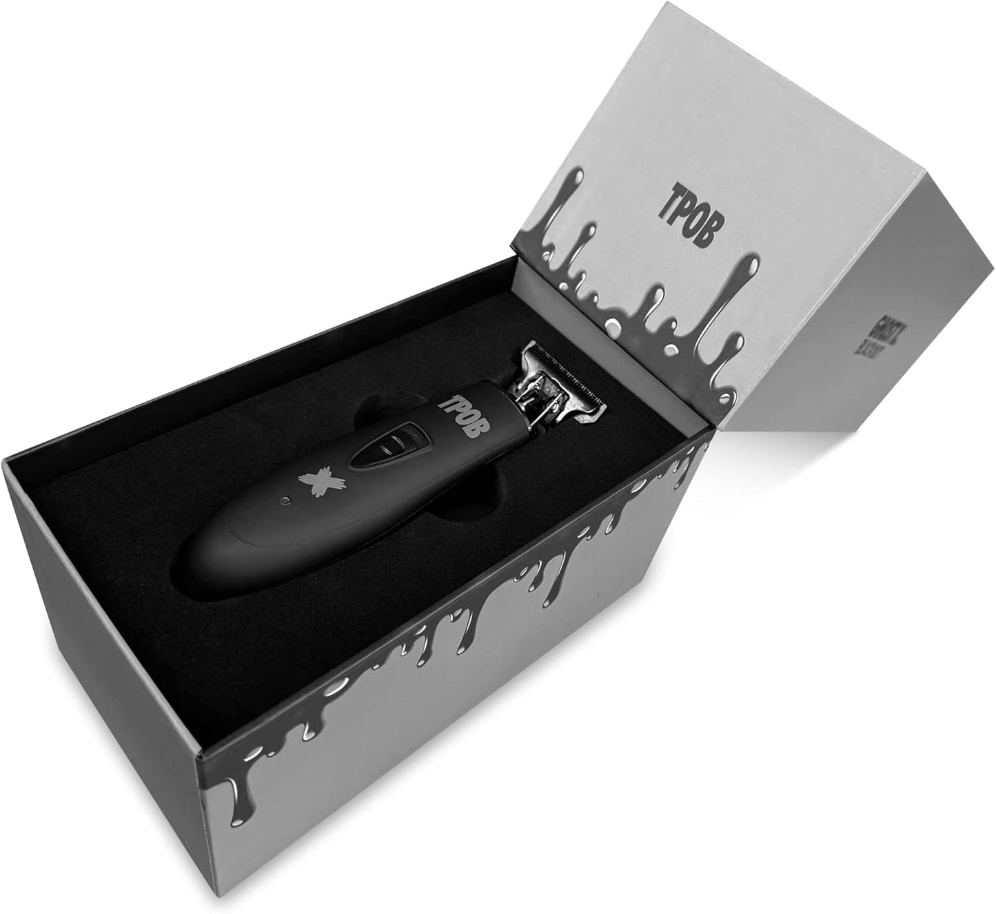 Ghost X Beard Trimmer Hair Clippers for Men, Professional Hair T-Blade Trimmer Cordless Rechargeable Edgers Clippers Electric Beard Shaver (Ghost X Blackout)