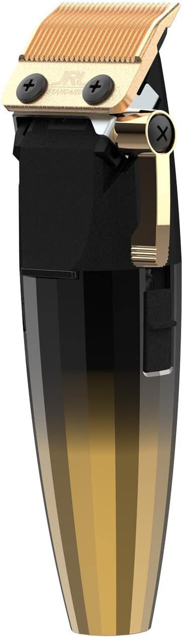 JRL Fresh Fade 2020C-G Clipper - Professional Hair Clippers W/Cool Blade Technology for Men'S Grooming - Rechargeable Clippers W/Lcd Display and Corrosion Proof (Gold)