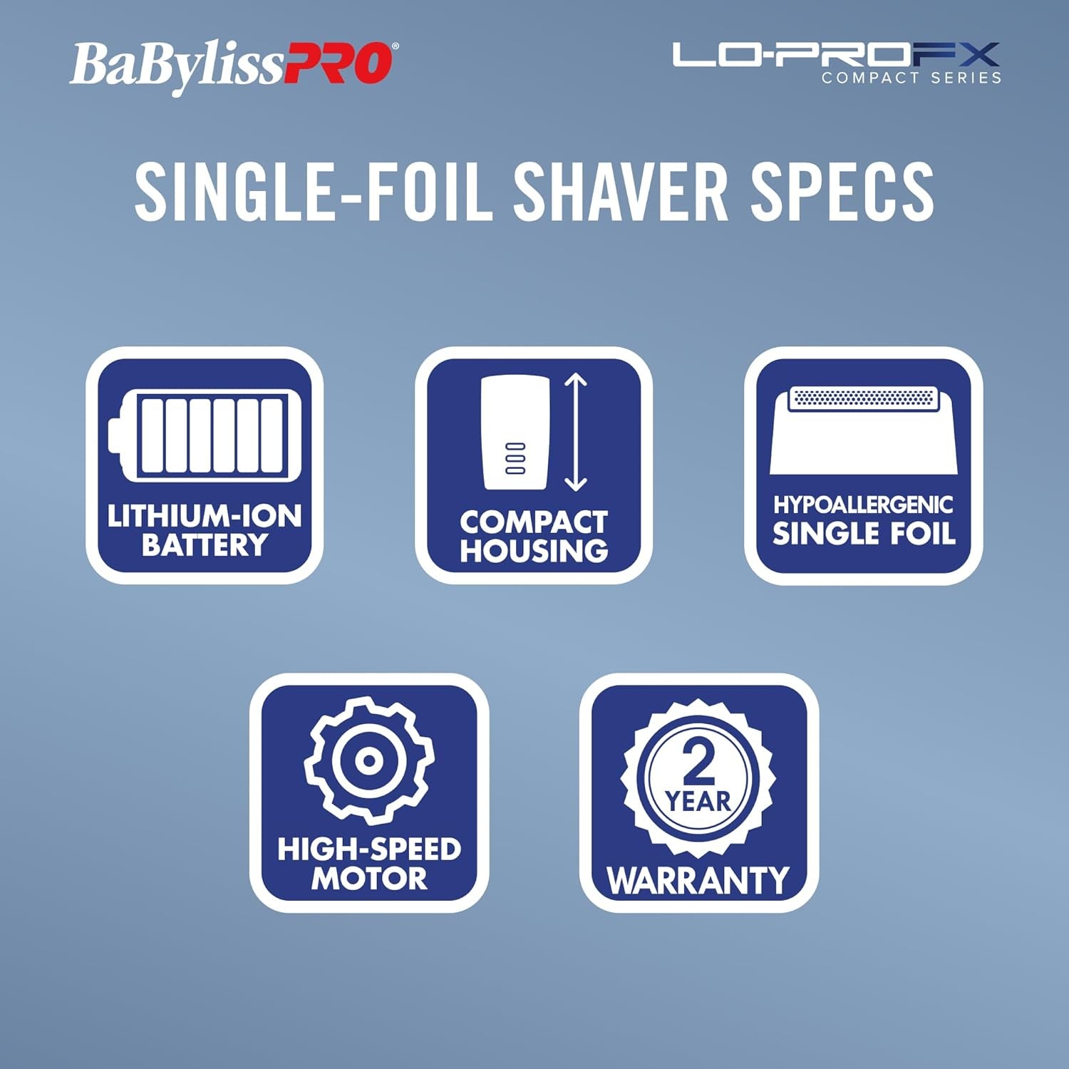 High-Performance Compact LO-PROFX Shavers for Men