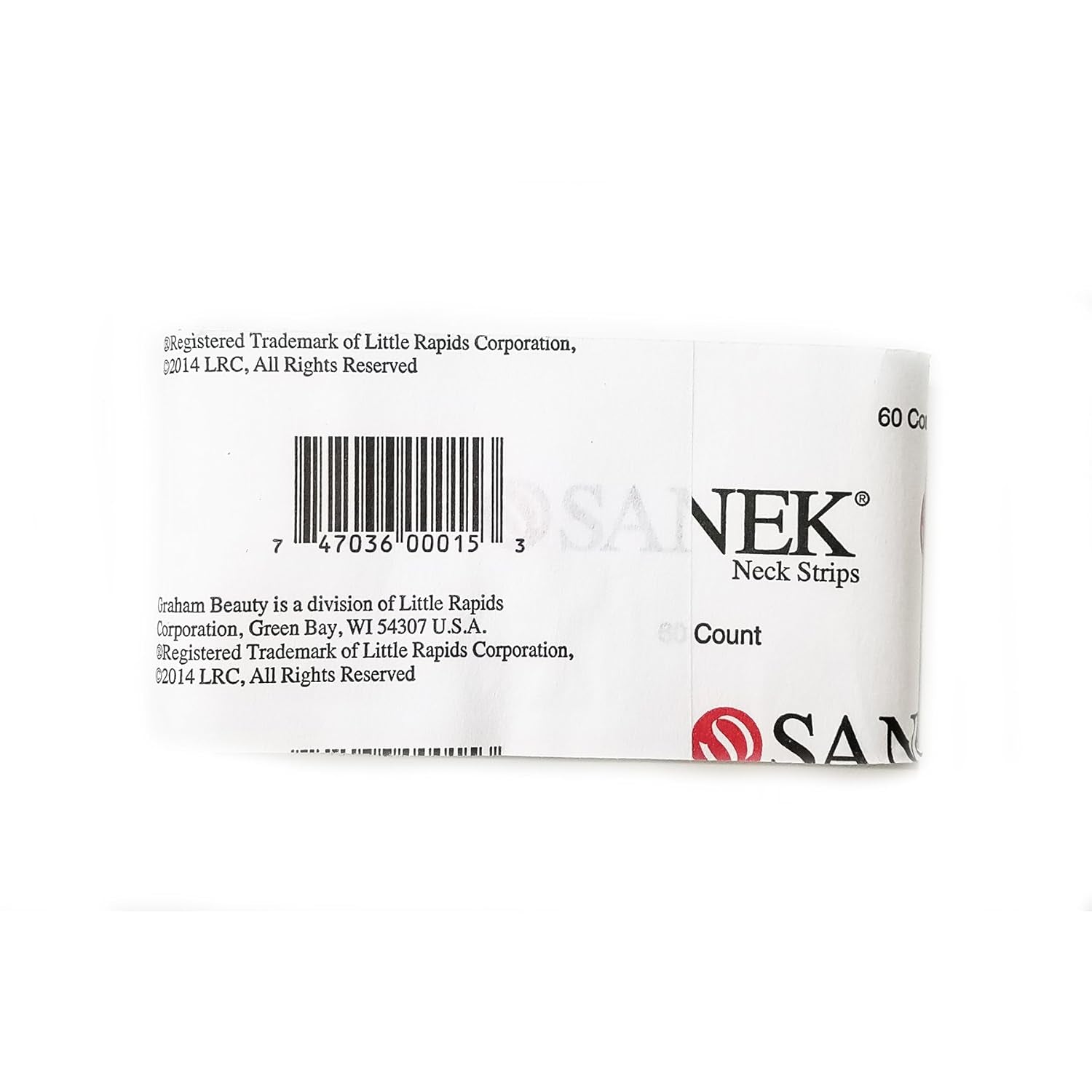 Sanek Neck Strips One Pack of 60 Strips