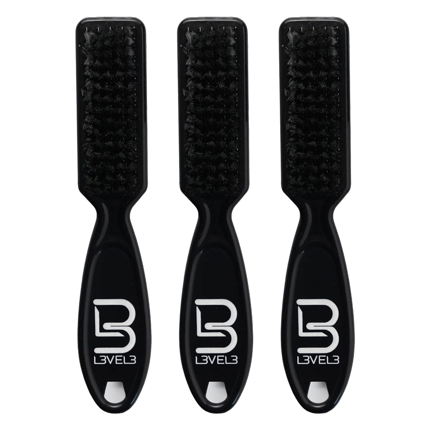 Level 3 Fade Brush Set - Barber Brush Kit for Fades and Lineups - Essential Barber Tool - 3 Pc