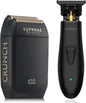 2-In-1 T-Shaper Trimmer & Crunch Foil Shaver | STF602 Electric Razor & ST5206 DLC Beard Trimmer Barber Haircut Kit | Black