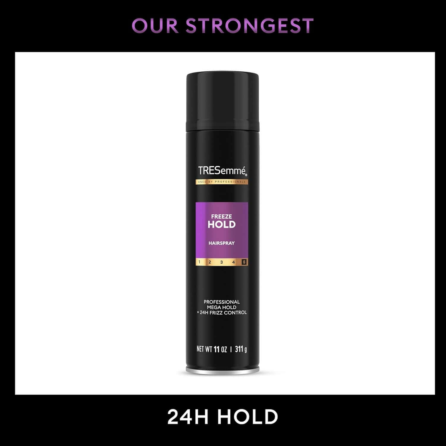 Hairspray Pack of 6 Freeze Hold for 24-Hour Frizz Control and All-Day Humidity Resistance 11 Fl Oz