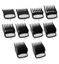 10-Piece Clipper Guard Set, Black Professional Clipper Guard Set Compatible with Most Wahl Clippers (1.5-25Mm), Premium Close Cut to 1-Inch,Black