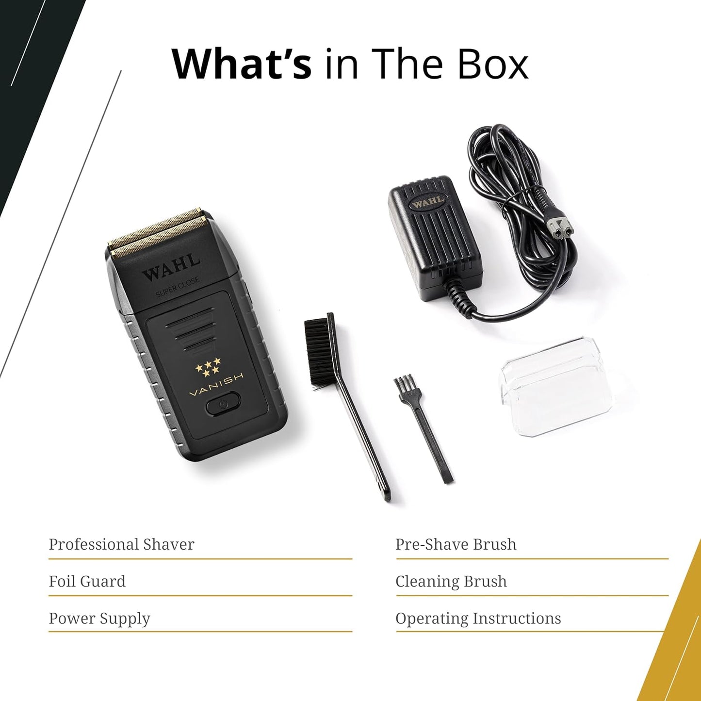 5 Star Vanish Shaver, Cordless, Lithium-Ion Battery, Pop-Out Foil Bars, Ergonomic Design, 100+ Minute Runtime