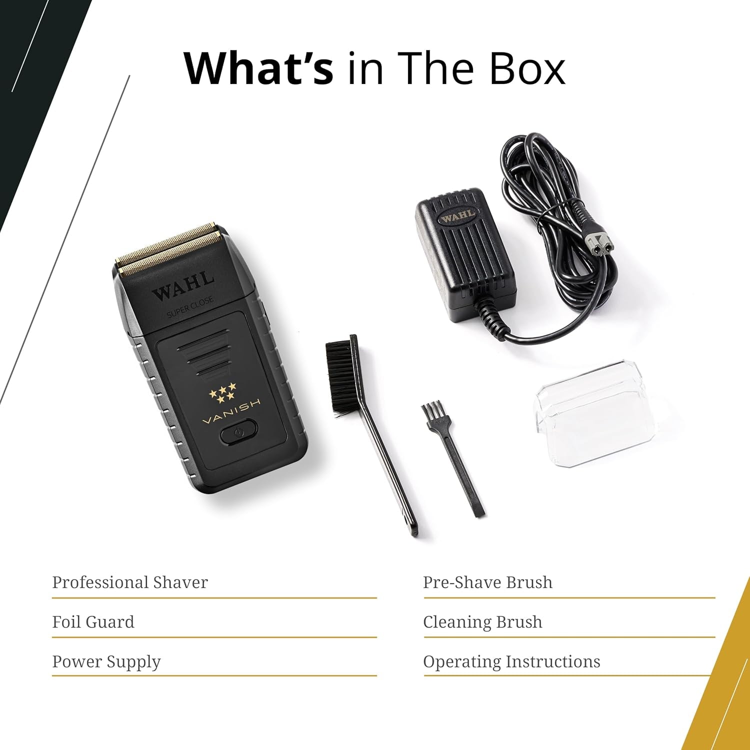 5 Star Vanish Shaver, Cordless, Lithium-Ion Battery, Pop-Out Foil Bars, Ergonomic Design, 100+ Minute Runtime