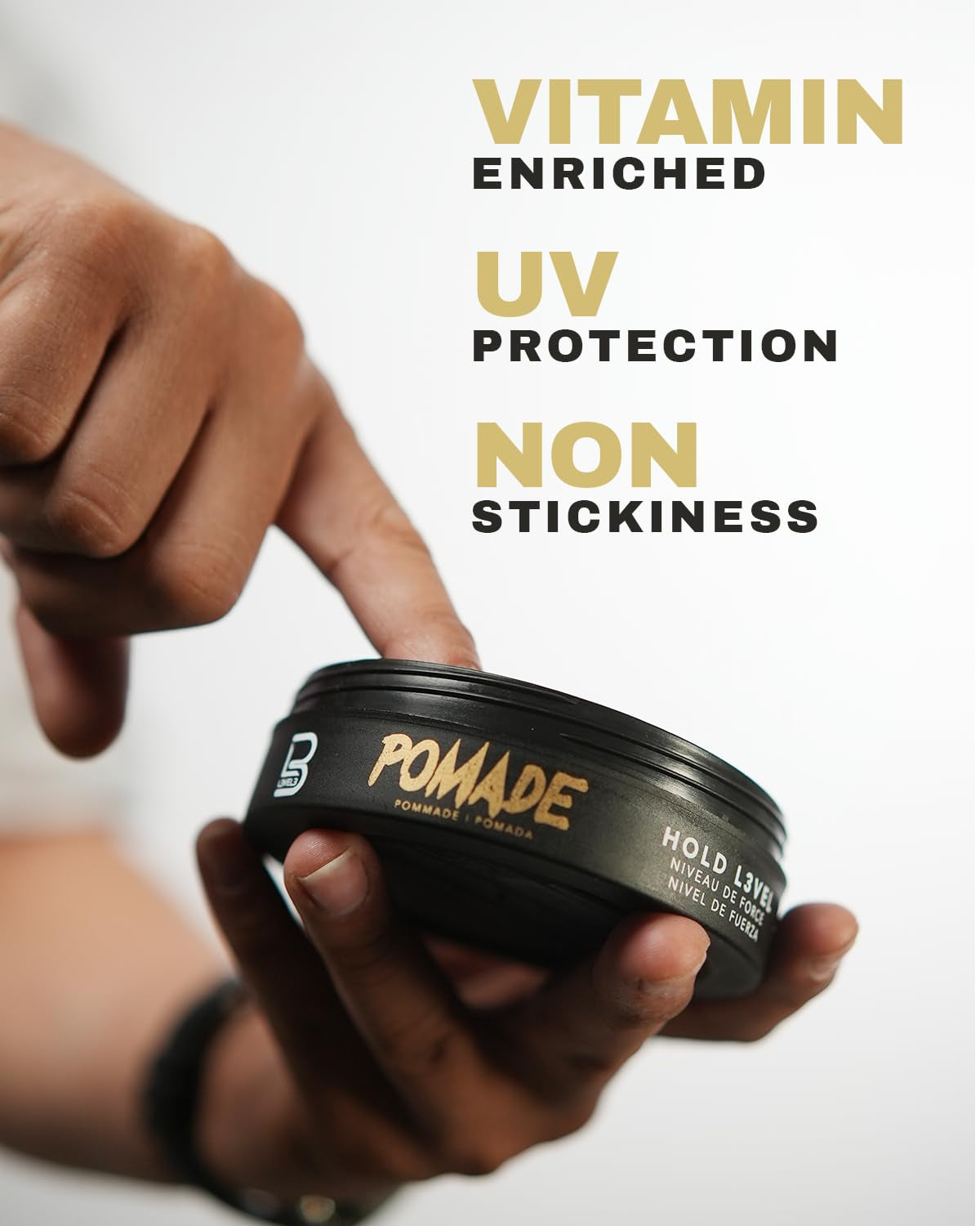 Level 3 Pomade - Improves Hair Strength and Volume Long-Lasting Hold (Small Pomade)