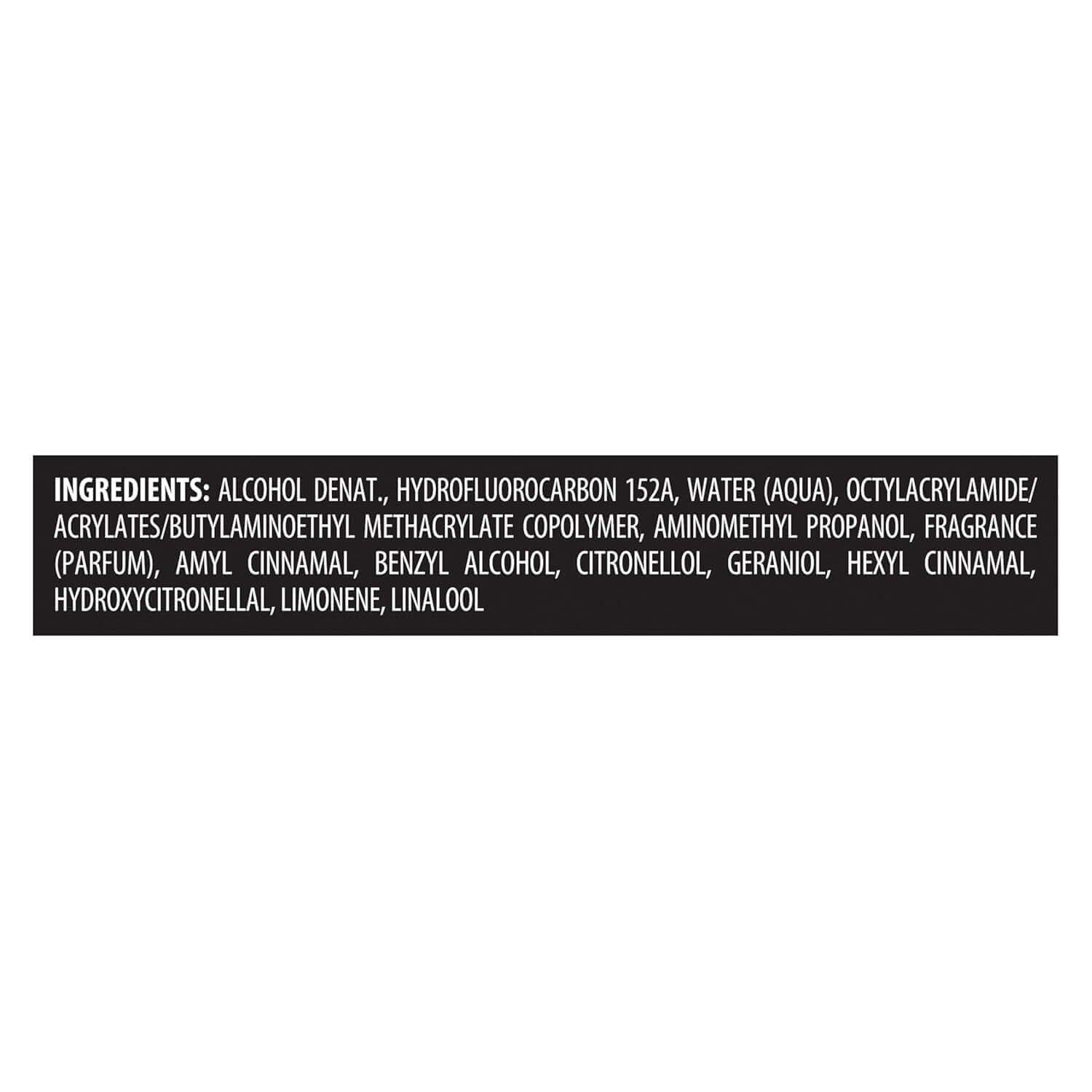 Hairspray Pack of 6 Freeze Hold for 24-Hour Frizz Control and All-Day Humidity Resistance 11 Fl Oz