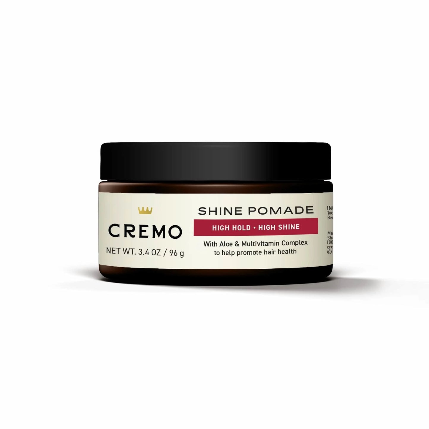 Barber Grade Hair Styling Shine Pomade for Men, High Hold, High Shine 3.4 Oz