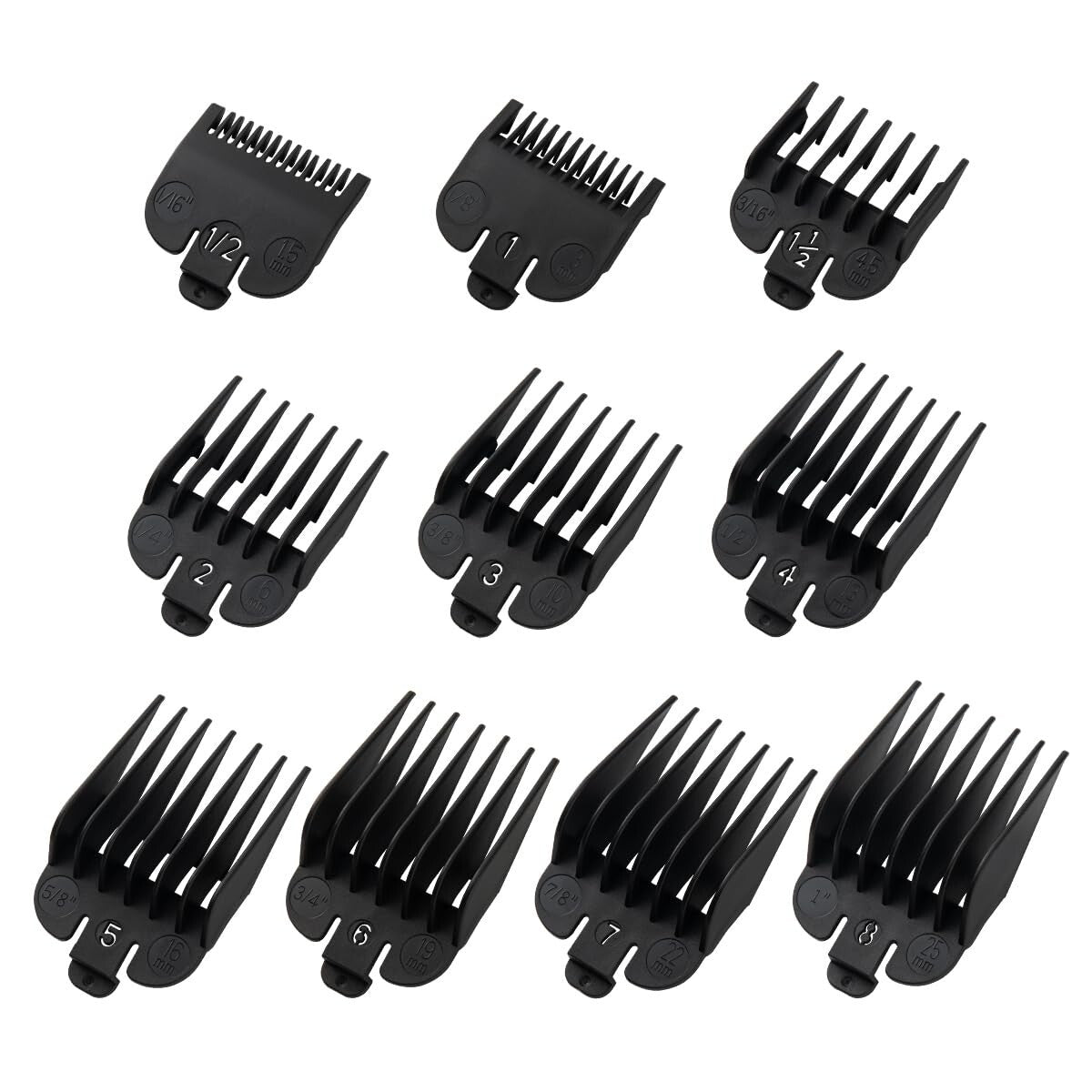 Clipper Guards Replacement Set Fits for Most Wahl Clippers and Babyliss FX870