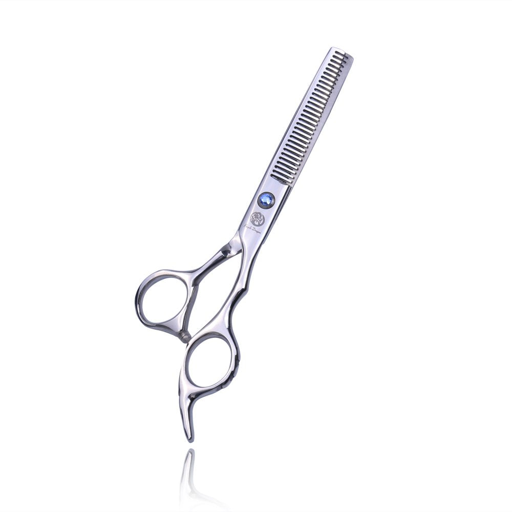 Professional 6.0 Inch Double Teeth Barber Hair Thinning Scissor/Shear Set- Perfect for Hair Stylist or Home Use