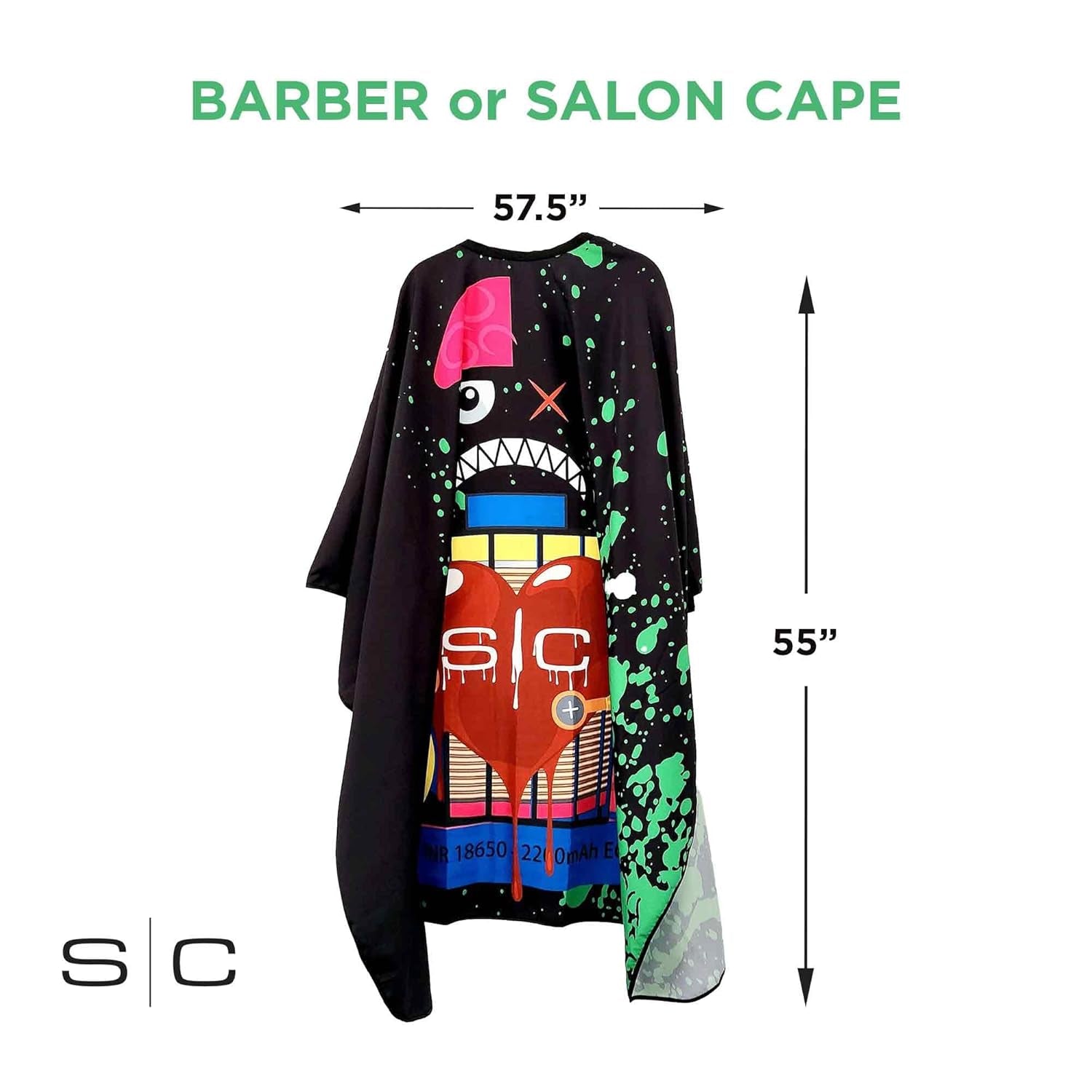 Professional Barber Water Resistant Hair Cutting Cape One Size