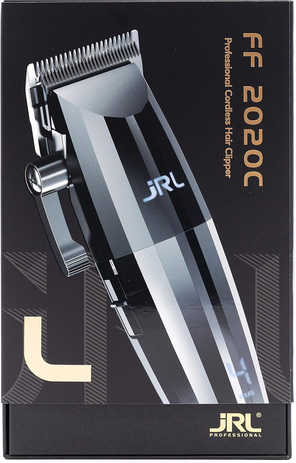 JRL Silver Freshfade 2020C Professional Barber Hair Clipper, No More Pull Smart-Clip™ Fade Control for Precise Head Hair Fades All Day,