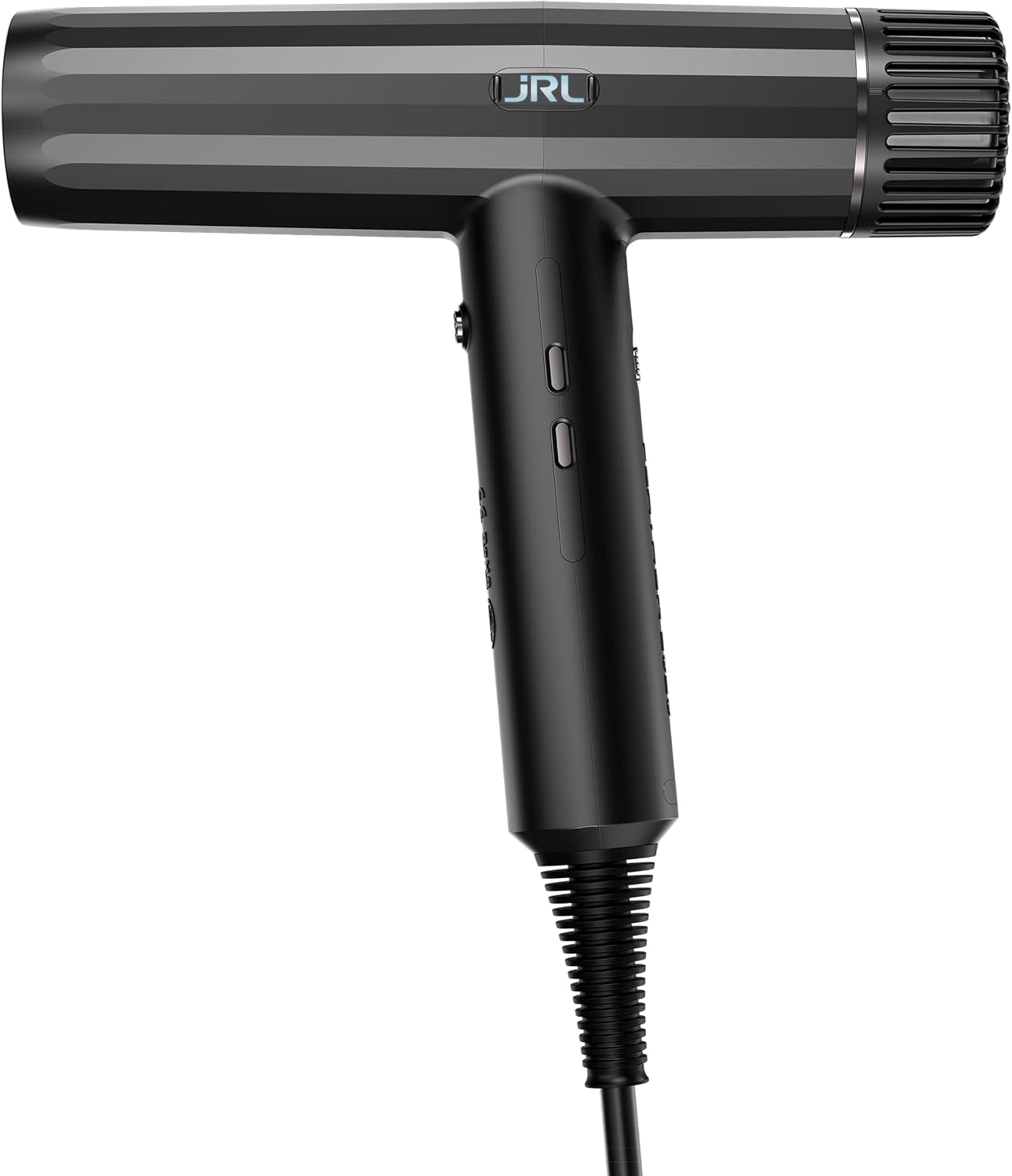 JRL Forte Pro Dryer - Professional Hair Blow Dryer with Diffuser W/Ionic Generator to Help Reduce Drying Time, Frizz and Static - Fast Hair Dryer W/ 3 Temperature Settings and Speed Settings (Black)