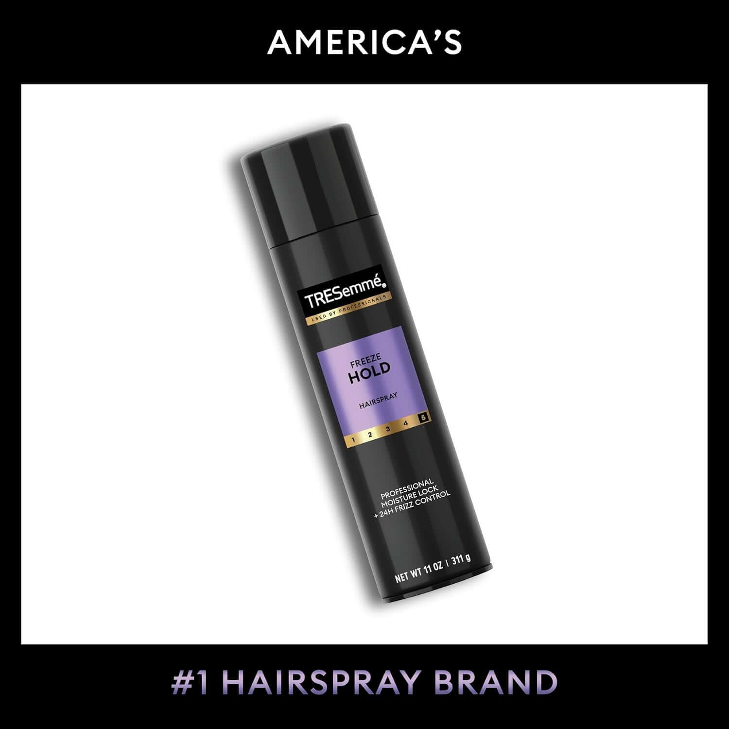 Hairspray Pack of 6 Freeze Hold for 24-Hour Frizz Control and All-Day Humidity Resistance 11 Fl Oz