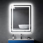 24” X 32” LED Bathroom Mirror with Lights, Wall Mounted Vanity Mirror with Front & Backlit, Anti-Fog, Dimmable Touch Control, Horizontal & Vertical Installation
