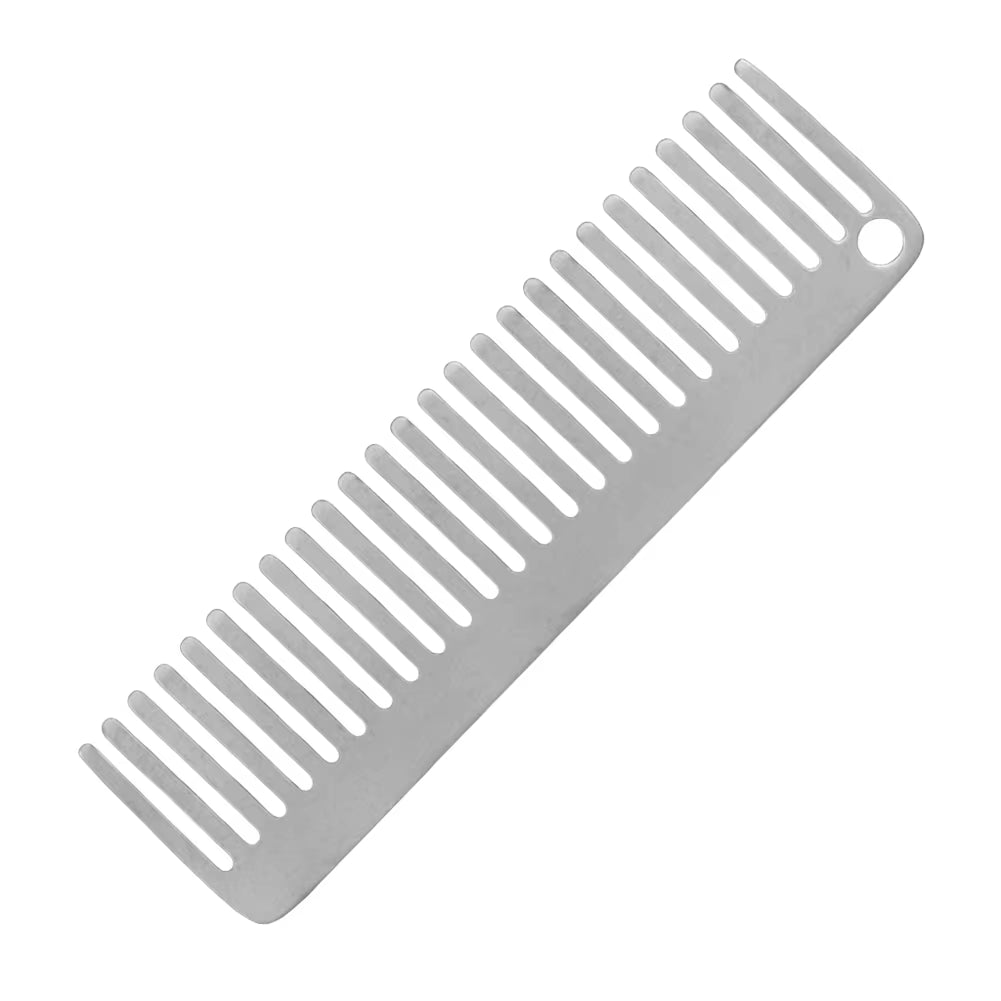 Titanium Comb Heat-Resistant Portable Camping Comb Pocket Titanium Comb Small Lightweight Comb Camping Accessories