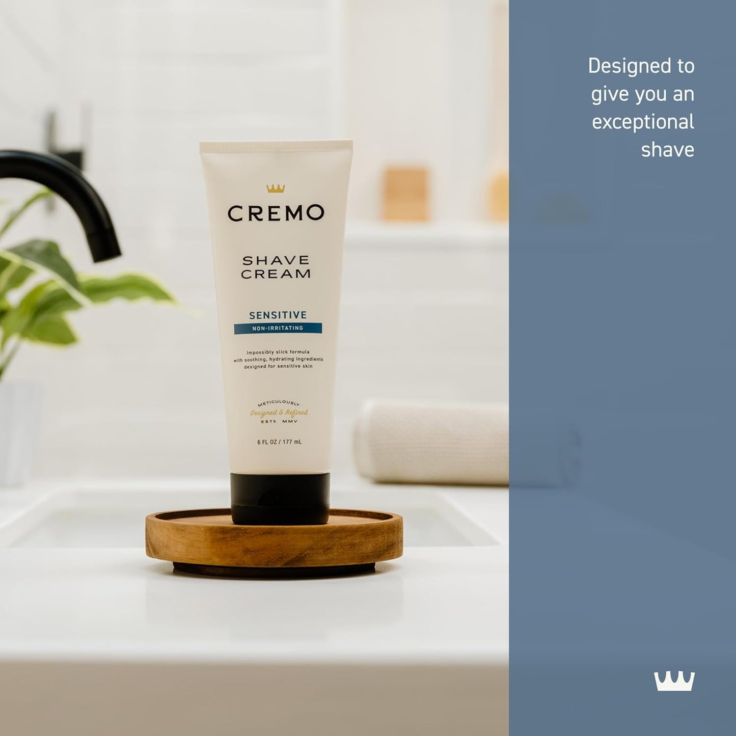 Sensitive Shave Cream, Astonishingly Superior Ultra-Slick Shaving Cream for Men, Fights Nicks, Cuts and Razor Burn, 6 Fl Oz