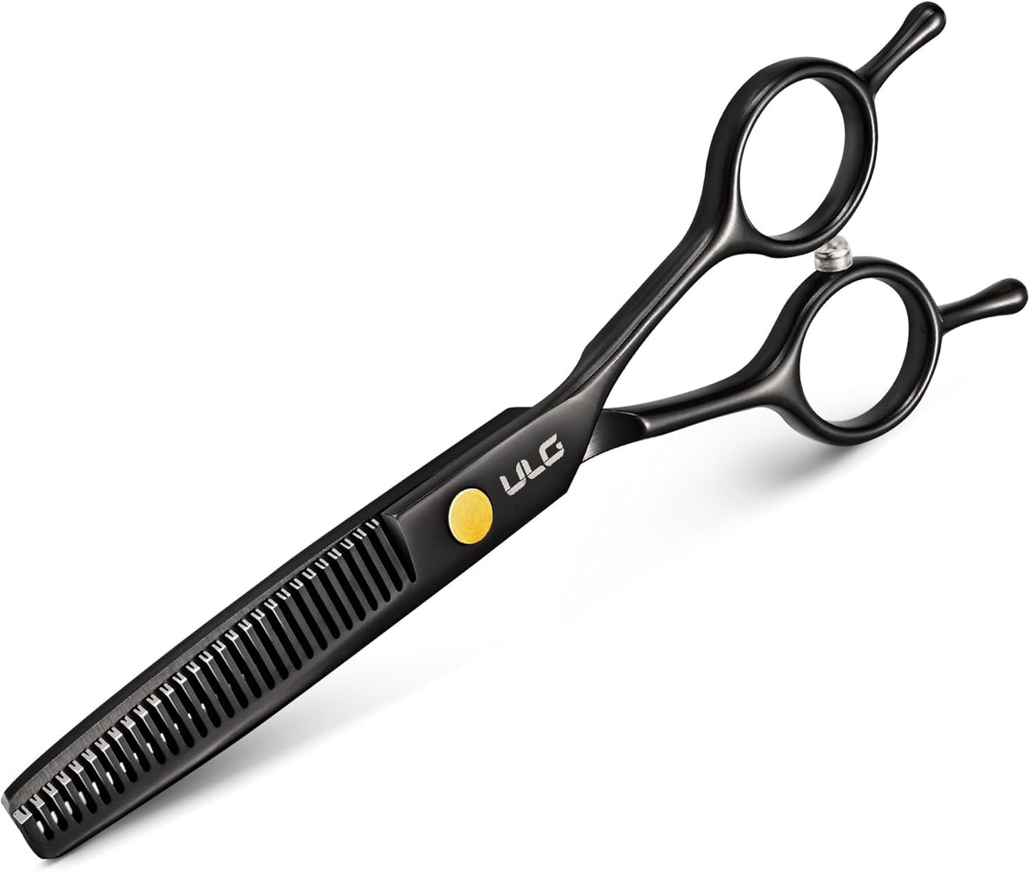 Professional Thinning Shears for Hair Cutting - 6.5’’ Hair Thinning Scissors, Ultra Sharp Japanese Stainless Steel, Ergonomic Handle for Barbers, Stylists, Salon & Home Use, Black