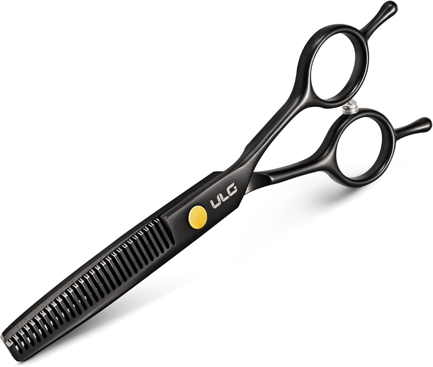 Professional Thinning Shears for Hair Cutting - 6.5’’ Hair Thinning Scissors, Ultra Sharp Japanese Stainless Steel, Ergonomic Handle for Barbers, Stylists, Salon & Home Use, Black