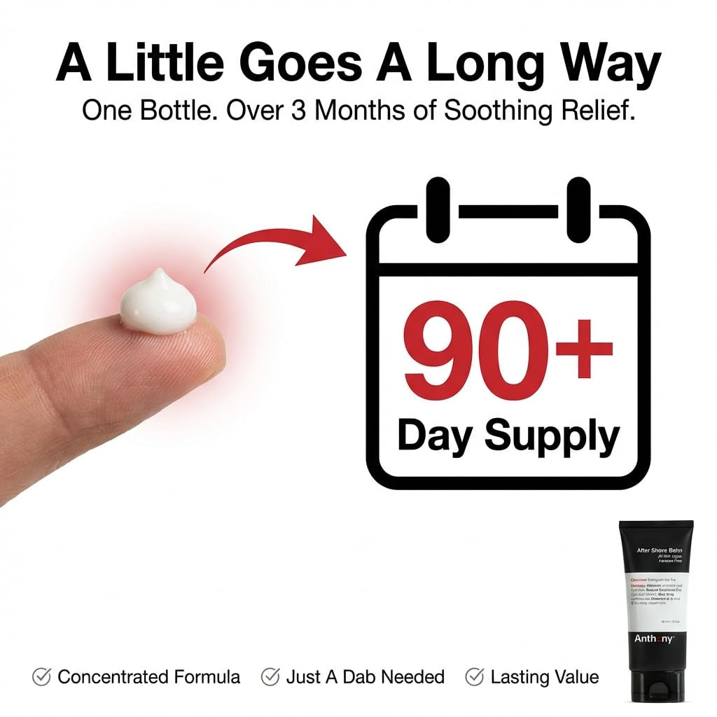 after Shave Balm for Men, Cooling & Hydrating Lotion with Vitamins A, C & E, Aloe Vera & Botanical Extracts, 3 Fl Oz, Aftershave Soothes, Moisturizes & Nourishes Skin, Reduces Razor Burn