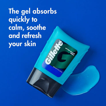 after Shave Gel for Men, Aftershave for Men, after Shave Lotion for Men, Calms, Soothes and Refreshes Sensitive Skin, Light Fragrance, 2.5 Oz, Pack of 6, after Shave Cologne Men, Aftershave