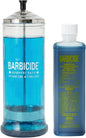 Disinfectant Jar and Concentrate Starter Set (37 Oz Jar +16 Fl Oz)– Professional Salon, Spa & Barber Tool Sanitizing Kit