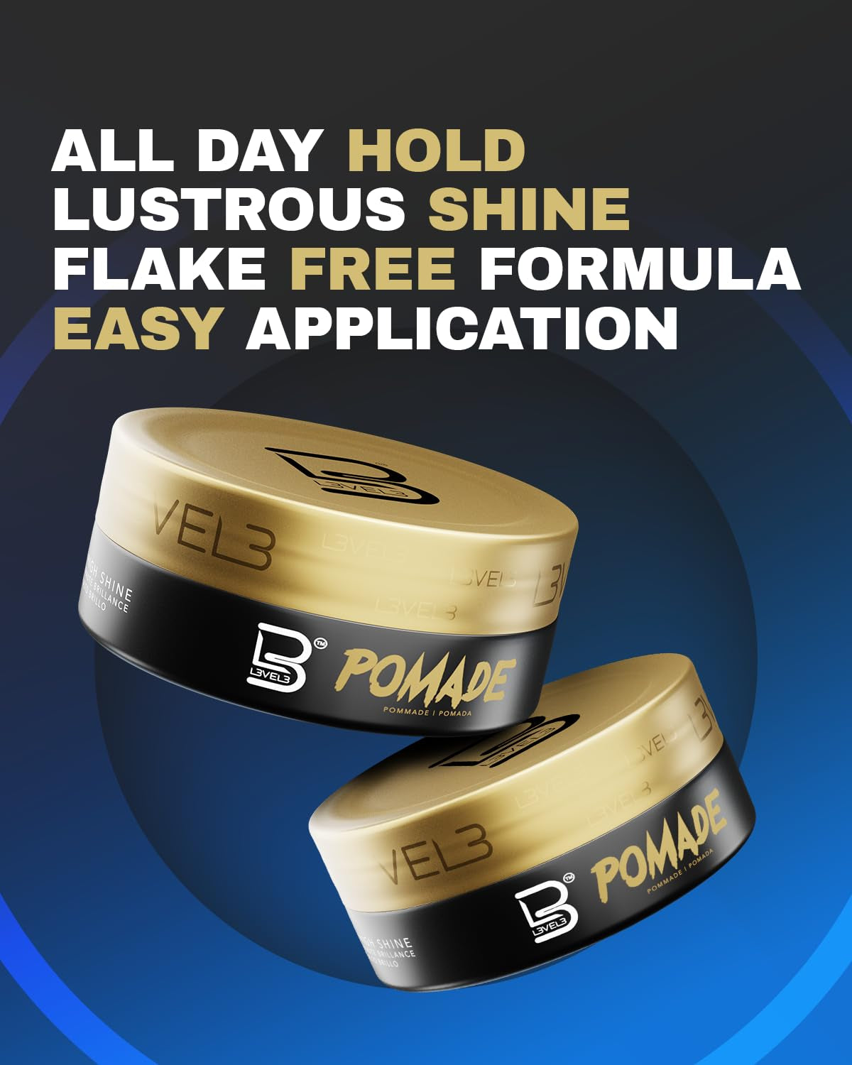 Level 3 Pomade - Improves Hair Strength and Volume Long-Lasting Hold (Small Pomade)