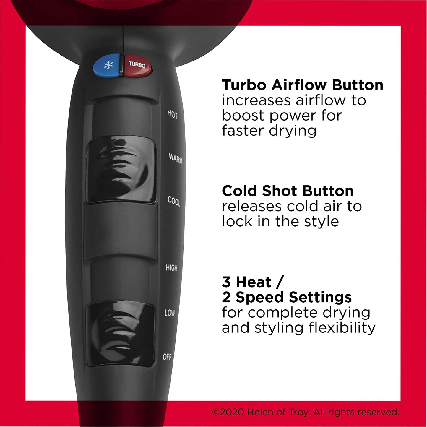 Turbo Hair Dryer | 1875 Watts of Maximum Shine, Fast Dry (Silver)